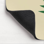 Pine tree and star 1901 Fahne des Maine-Staat Mousepad (Ecke)