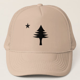 Pine tree and star 1901 Fahne des Maine-Staat Truckerkappe