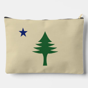 Pine tree and star 1901 Fahne des Maine-Staat Zubehörtasche