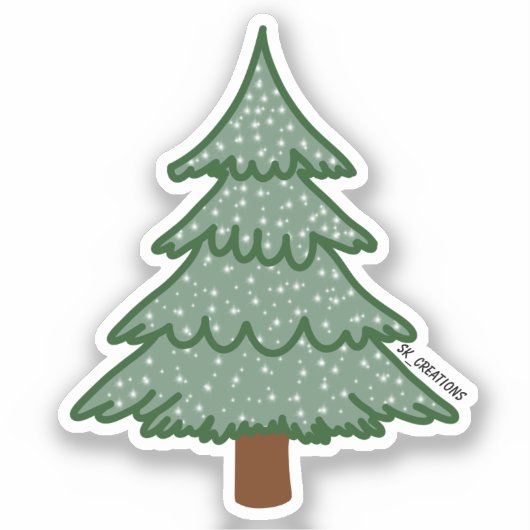 Pine Tree Aufkleber (Vorderseite)