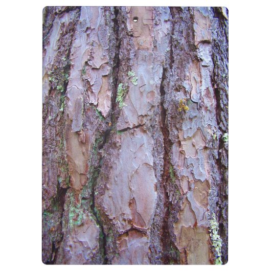 Pine Tree Bark Clipboard Klemmbrett (Rückseite)