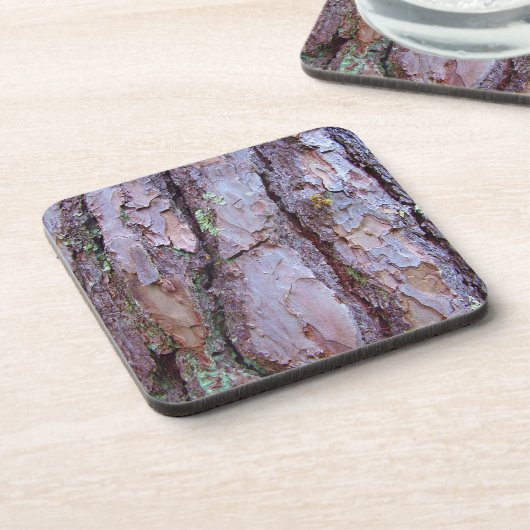 Pine Tree Bark Hard Plastic Untersetzer (Linke Seite)
