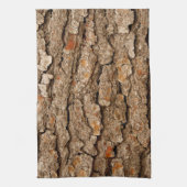 Pine Tree Bark Texture Geschirrtuch (Vertikal)
