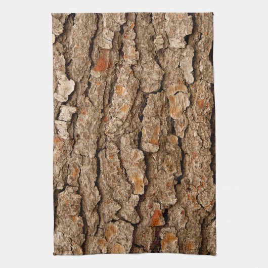 Pine Tree Bark Texture Geschirrtuch (Vertikal)