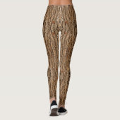 Pine Tree Bark Texture Tree Trunk Leggings (Rückseite)