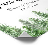 Pine Tree Bitte unterschreiben Sie unser Gästebuch (Ecke)