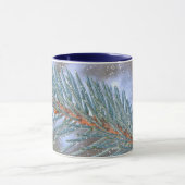 Pine Tree Branch Snow Winter Art Tasse Cup (Zentrum)