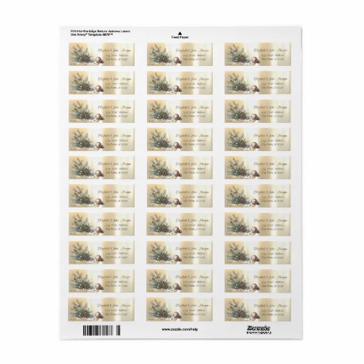 Pine Tree Branches Balls Pine cons Weihnachten (Vorne)