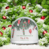 Pine Tree Branches Candy, Our First Christmas Schneekugeln (Weihnachten)