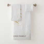 Pine Tree Branches Schnee Weihnachten Badhandtuch Set (Insitu)