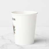 Pine Tree Candy Cane Red Christmas Pappbecher (Links)