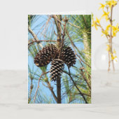 Pine Tree Card Karte (Gelbe Blume)