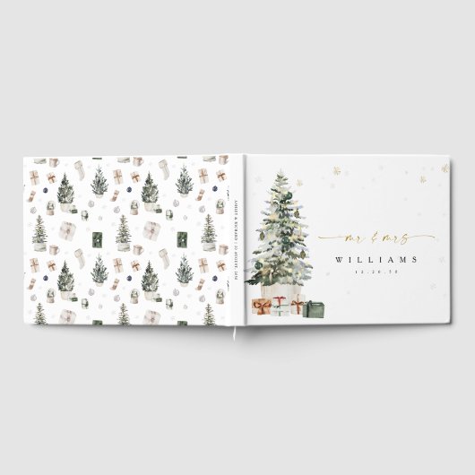 Pine Tree Christmas Gästebuch (Voll)