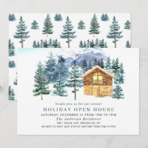 Pine Tree CHRISTMAS HOLIDAY OPEN HOUSE
