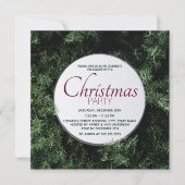 Pine Tree Christmas Party Einladung (Vorderseite)