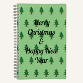Pine Tree Christmas Sketchbook Notizblock (Vorderseite)