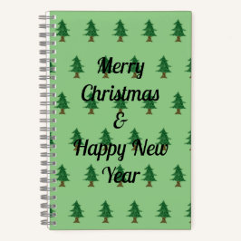 Pine Tree Christmas Sketchbook Notizblock