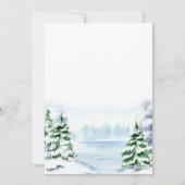 Pine Tree Corporate Weihnachtsfeier Einladung (Rückseite)