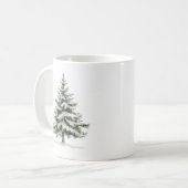 Pine Tree Covered with snow Kaffeetasse (Vorderseite Links)