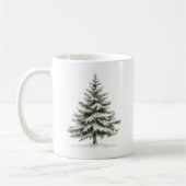 Pine Tree Covered with snow Kaffeetasse (Links)