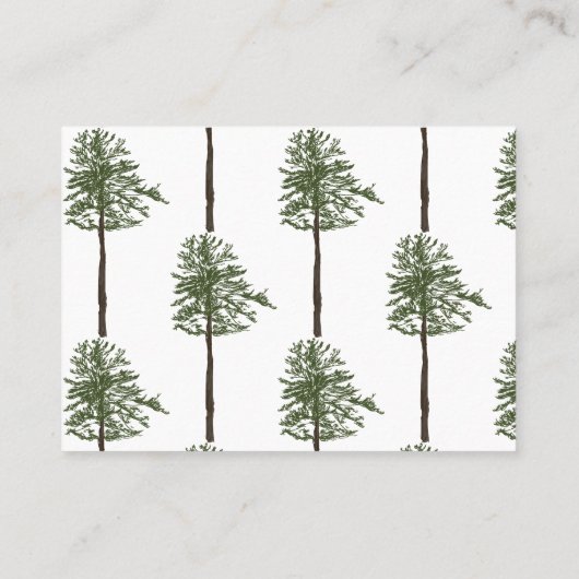 Pine Tree Custom Visitenkarte (Rückseite)