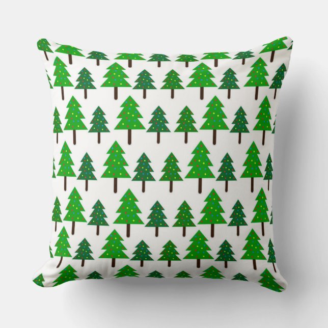 Pine Tree Decorative Throw Kissen (Vorderseite)