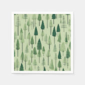 Pine Tree Design Paper Napkins Serviette (Vorderseite)