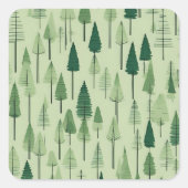 Pine Tree Design Stickers (Vorderseite)