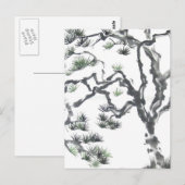 Pine Tree Detail Postkarte (Vorne/Hinten)