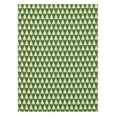 Pine Tree Dot Green stilisierte Weihnachten Tischdecke (Vorderseite)