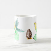 Pine Tree Fairy mit Kiefernzapfen Kaffeetasse (Mittel)