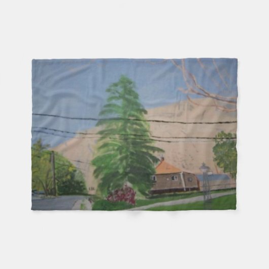 Pine Tree Fleece Blanket, Small (Vorderseite (Horizontal))