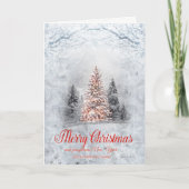 Pine Tree Forest Branches Schnee Weihnachten (Vorderseite)