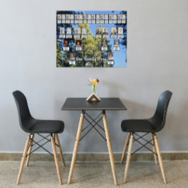 Pine Tree Forest Foto 2 Familienbäume Poster