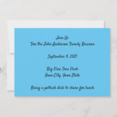 Pine Tree Forest Foto 3 Generation Family Wiederse Einladung (Rückseite)