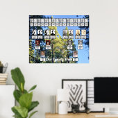 Pine Tree Forest Foto zwei Familienbäume Poster (Heimbüro)