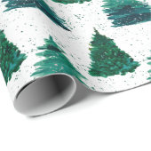 Pine Tree Forest Geschenkpapier (Rolleneckpunkt)