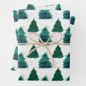 Pine Tree Forest Geschenkpapier Set (Beispiel)