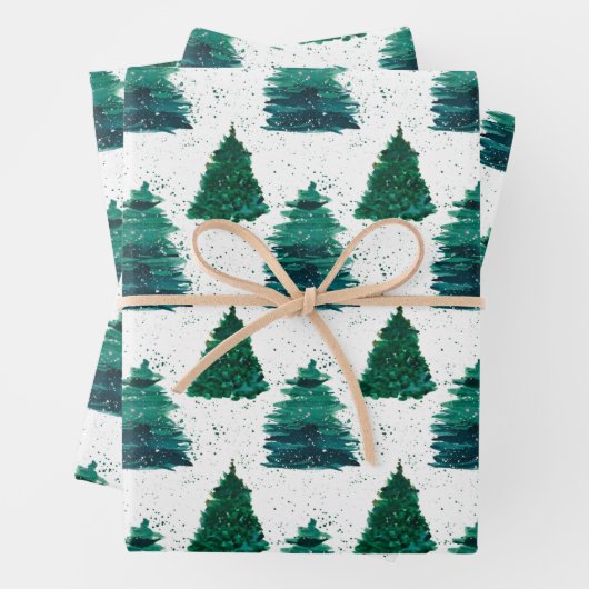 Pine Tree Forest Geschenkpapier Set (Beispiel)