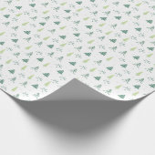 Pine Tree Forest Gift Wrap Wrapping Papier Geschenkpapier (Ecke)