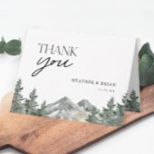 Pine Tree Forest Mountain Thema Hochzeit Vielen Da Karte