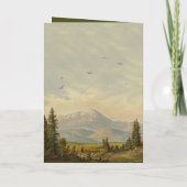 Pine Tree Forest Order of Service Wedding Programm (Rückseite)