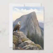 Pine Tree Forest Rustic Watercolor Themed Bridal Einladung (Rückseite)