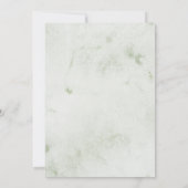 Pine Tree Forest Rustikale Hochzeit mit Wasserfarb Einladung (Rückseite)