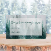 Pine Tree Forest schätzen, wie viele Küsse Bridgam Begleitkarte