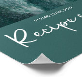 Pine Tree Forest verlasse deine Rezeptkarte Poster (Ecke)