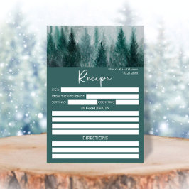 Pine Tree Forest Wasserfarbe Rezept für die Braut