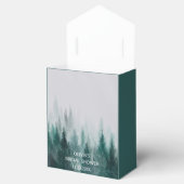 Pine Tree Forest Watercolor Grünes Brautparty Geschenkschachtel (Geöffnet)