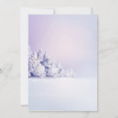 Pine Tree Forest Weihnachtsfest Party Einladung (Rückseite)