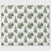 Pine Tree Frohe Weihnachtsgeschenk Geschenkpapier (Flach)